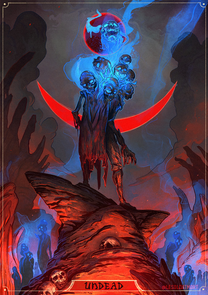 Undead A5 art print
