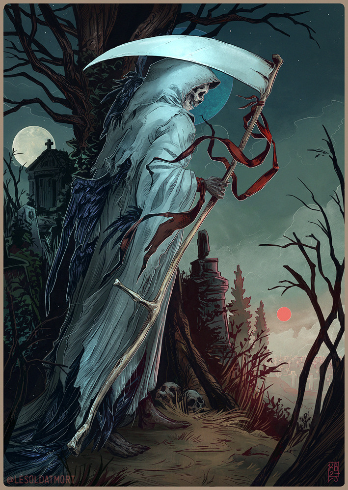 Overgrown Cemetery A4 art print