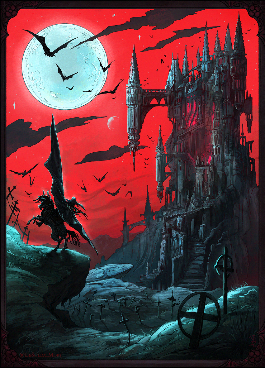 Vampire Hunter D - Castle print