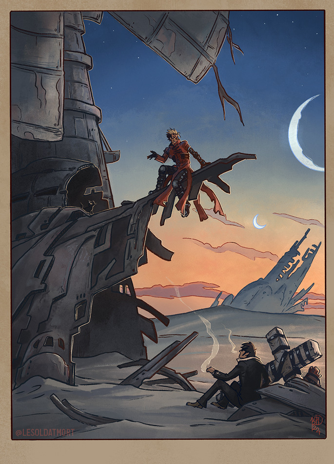 Trigun - Evening A5 art print