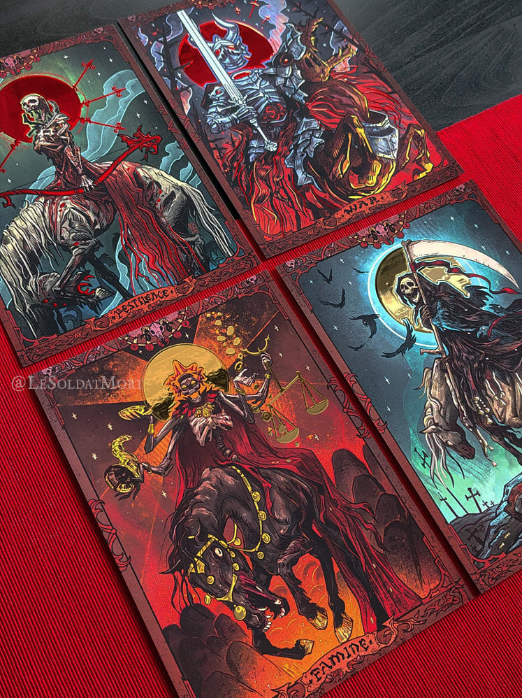Set of foil print - Four Horsemen of the Apocalypse