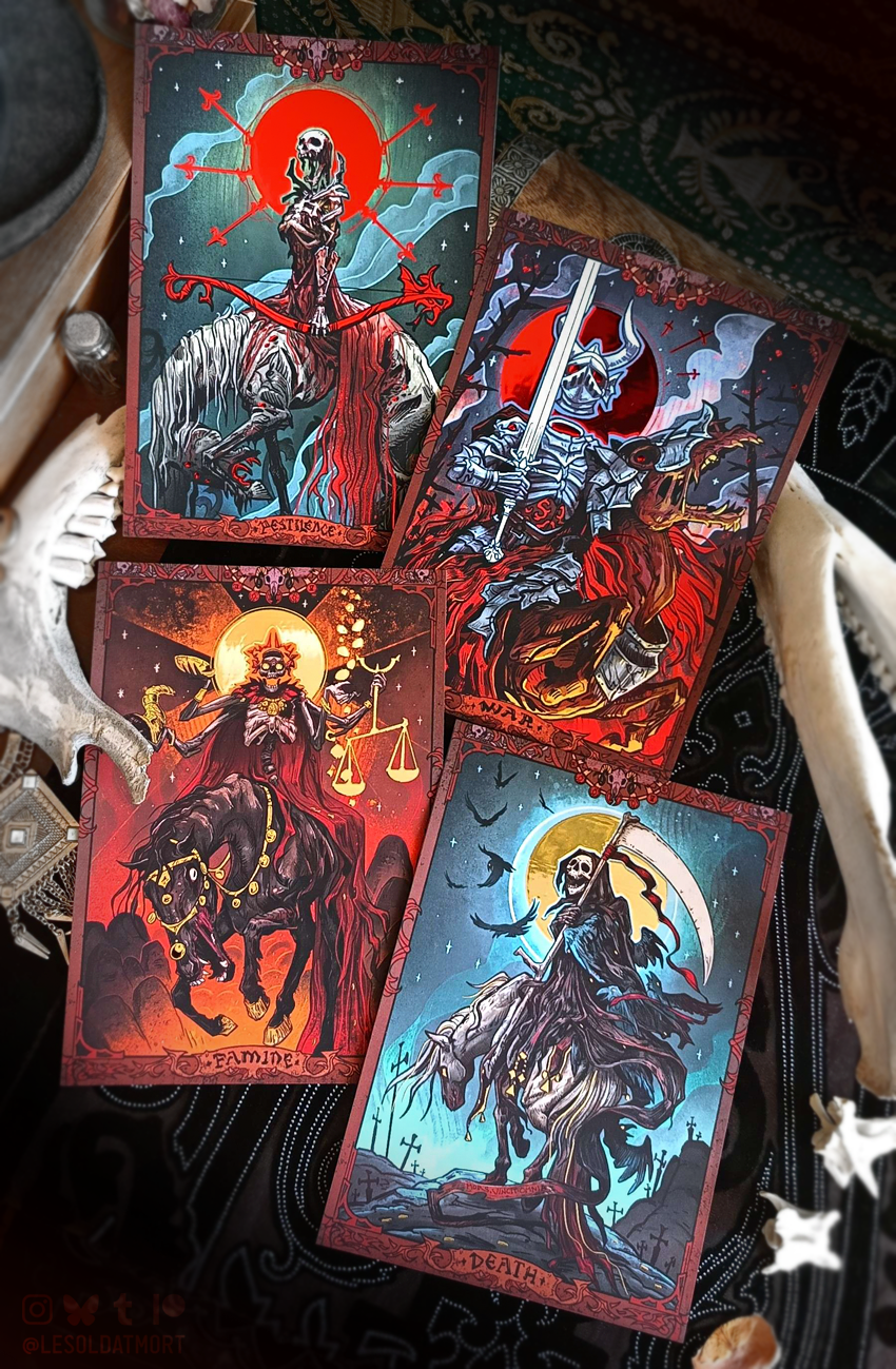 Set of foil print - Four Horsemen of the Apocalypse