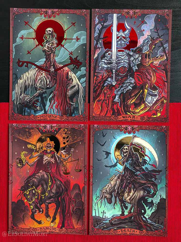 Set of foil print - Four Horsemen of the Apocalypse