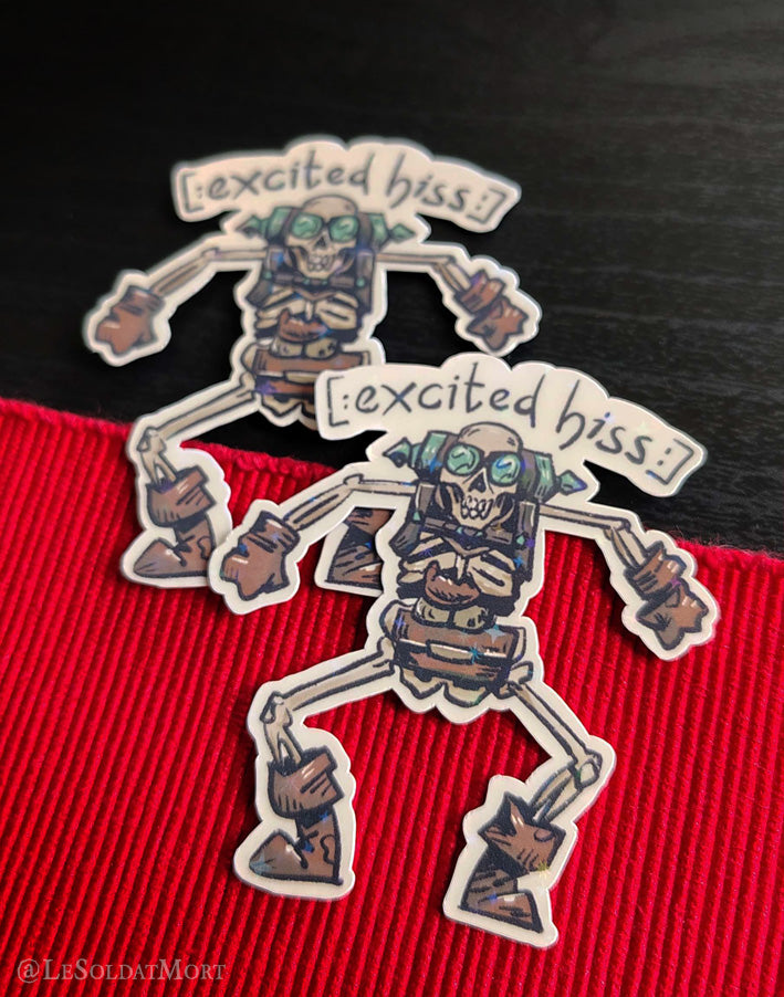 Dragon Age Manfred sparkly stickers - various