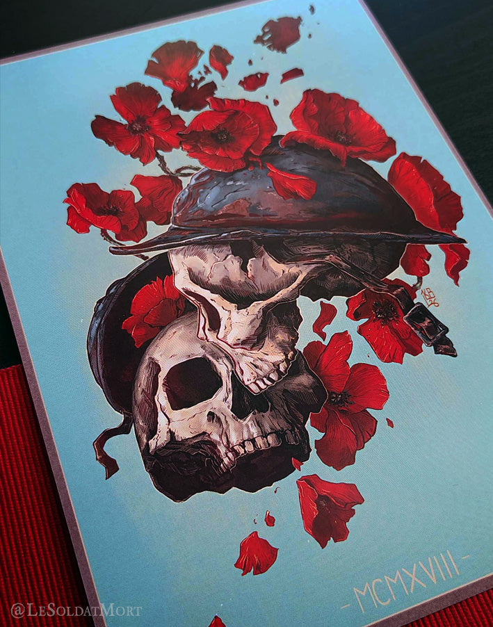 Poppies of War III. A5 art print