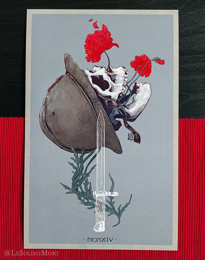 Poppies of War A5 art print