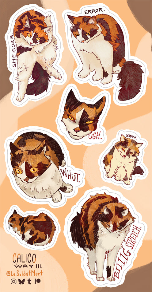 Calico way - sticker sheets