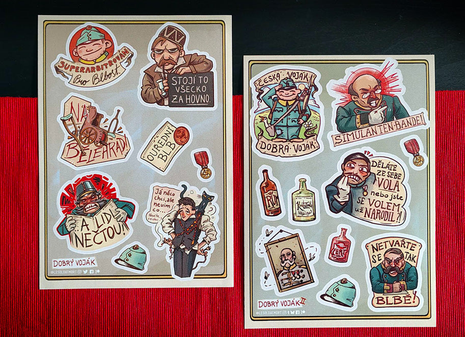 Dobrý voják - sticker sheets