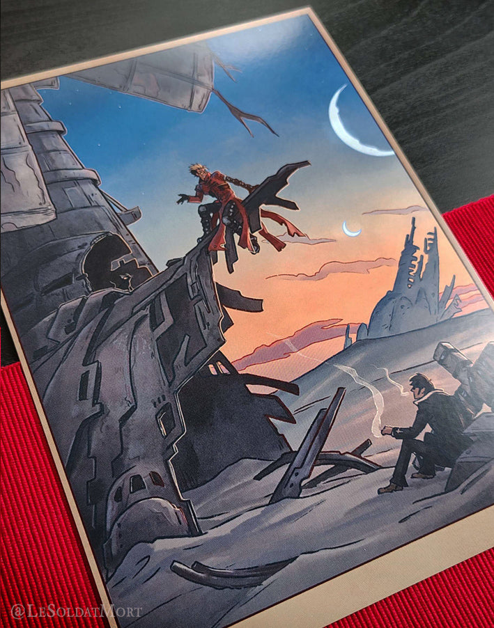 Trigun - Evening A5 art print