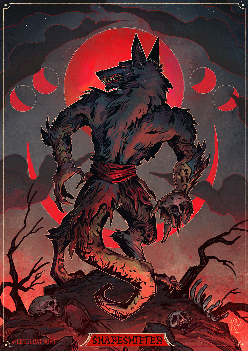 Shapeshifter A5 art print