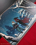 FF7 - Cid and Vincent snow A5 art print