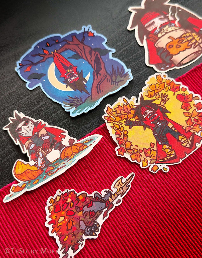 Vincent's autumn - set of solo stickers (CLEARANCE)