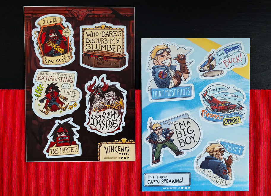Vincent & Cid sticker sheets