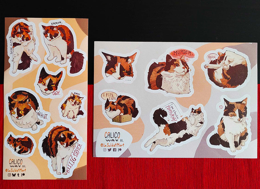 Calico way - sticker sheets